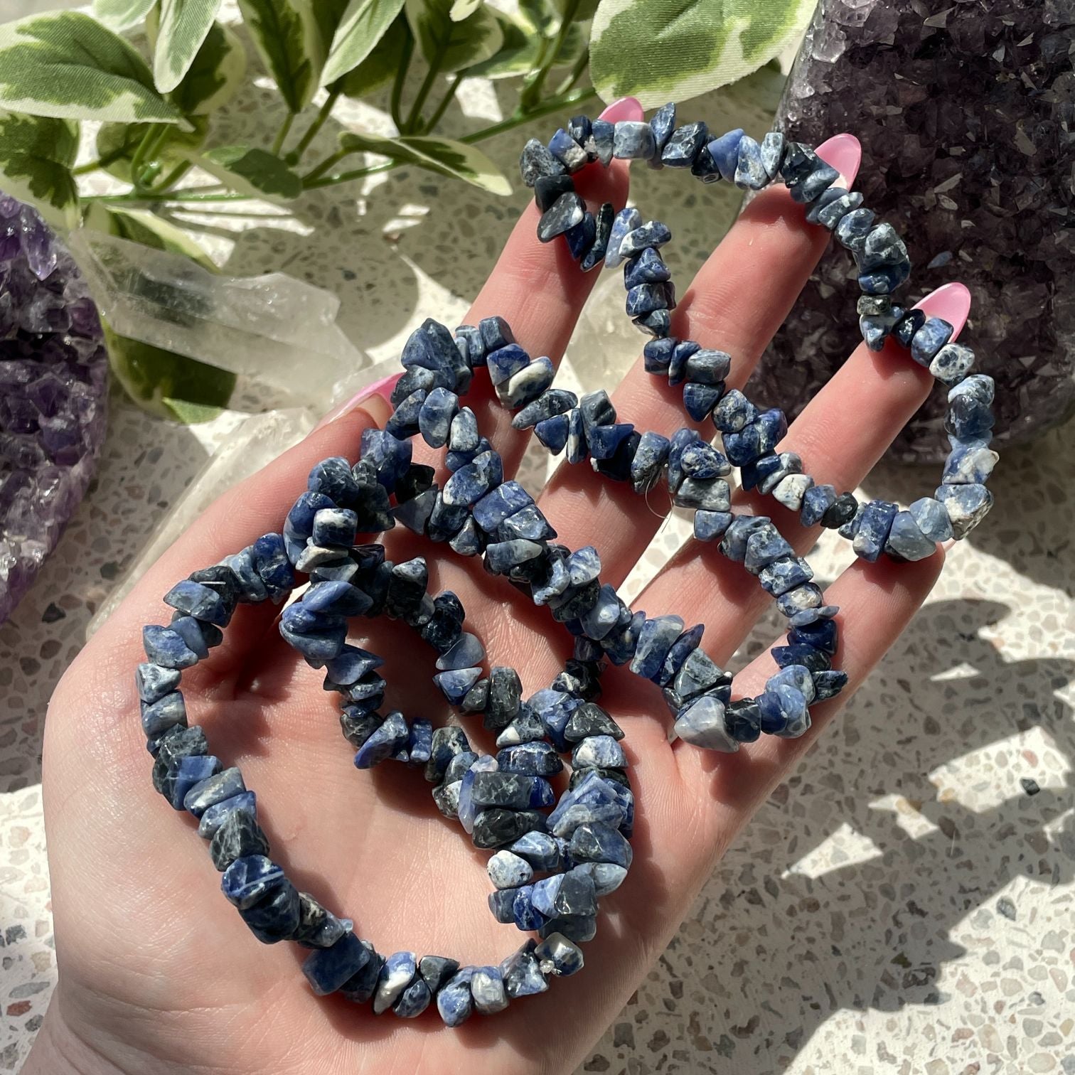 Sodalite Chip Bracelet Sodalite Chip Bracelet